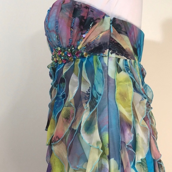 Cache Rainbow Party Strapless Dress - Picture 6 of 8